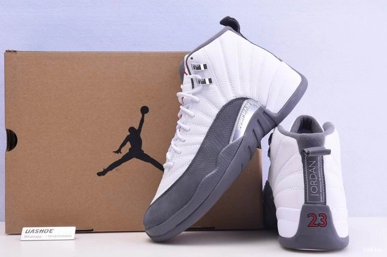 Reps 12 White (GS)  Jordan 153265-160 Retro Grey Dark 0509
